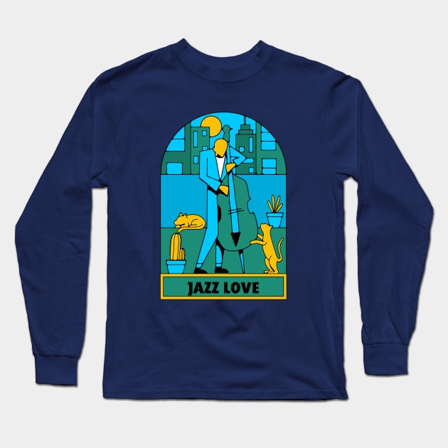 Jazz is my religion. Music is the only thing that has never failed me. People let you down, music won't. Long Sleeve T-Shirt by Your_wardrobe